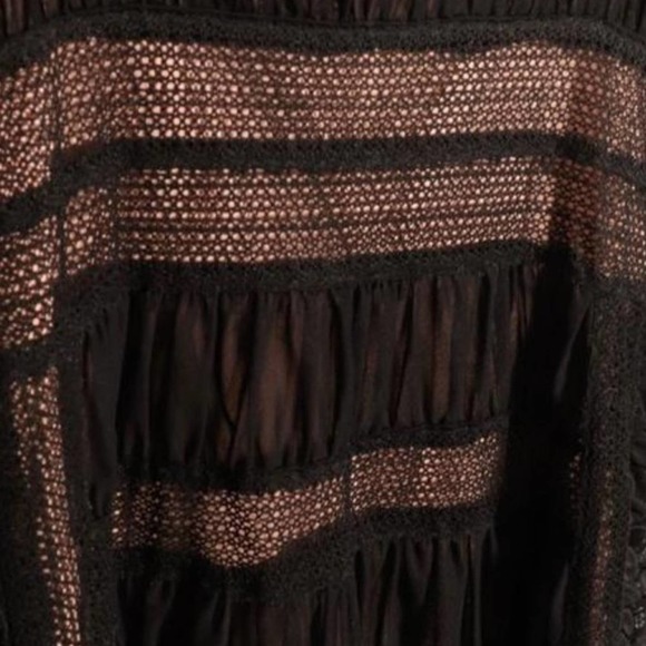 Gorgeous NWT Free People Black Lace Mini Dress - Picture 10 of 10